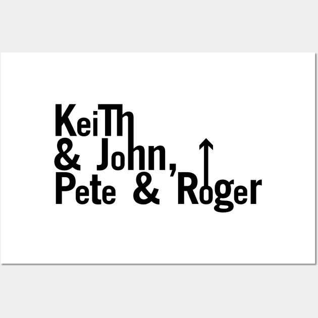 Keith & John, Pete & Roger Wall Art by DAFTFISH